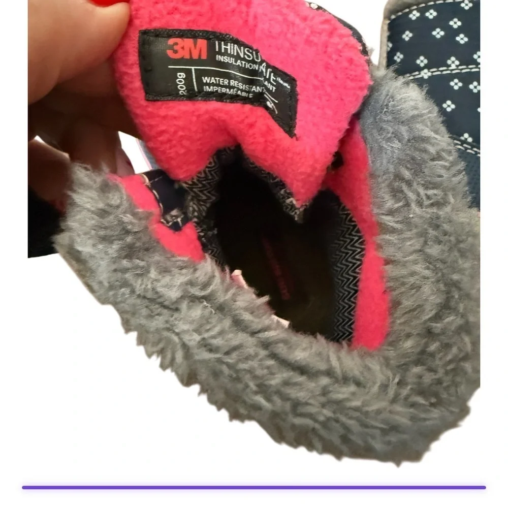 See Kai Run Navy and Pink Winter Boots-Size 5